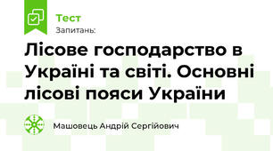 Лісове господарство в Україні та світі. Основні лісові пояси України