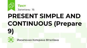 PRESENT SIMPLE AND CONTINUOUS (Prepare 9)