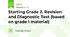 Starting Grade 2. Revision and Diagnostic Test (based on grade 1 material)