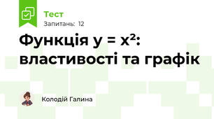 Функція y = x²: властивості та графік
