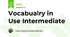 Vocabualry in Use Intermediate