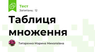 Таблиця множення