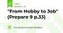 "From Hobby to Job" (Prepare 9 p.33)