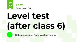 Level test (after class 6)