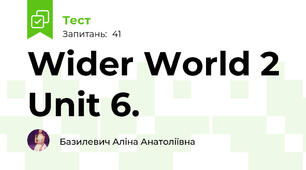 Wider World 2 Unit 6.