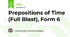 Prepositions of Time (Full Blast), Form 6
