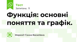 Функція: основні поняття та графік.