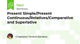 Present Simple/Present Continuous/Relatives/Comparative and Superlative