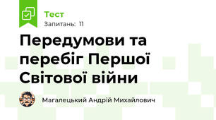Передумови та перебіг Першої Світової війни