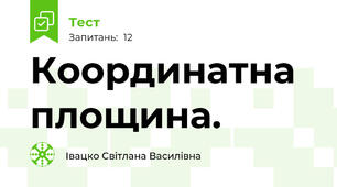 Координатна площина.