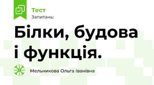 Білки, будова і функція.