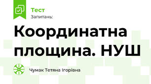 Координатна площина. НУШ