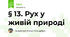 § 13. Рух у живій природі