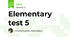 Elementary test 5