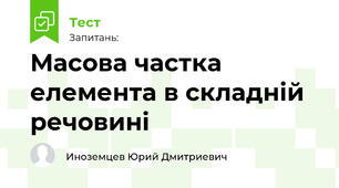 Масова частка елемента в складній речовині
