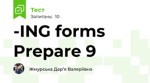 -ING forms Prepare 9