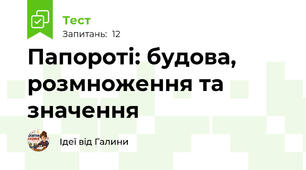 Папороті: будова, розмноження та значення