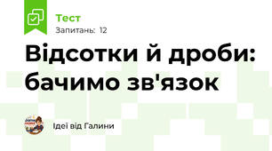 Відсотки й дроби: бачимо зв'язок