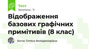 Відображення базових графічних примітивів (8 клас)