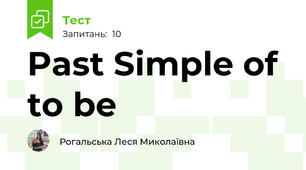 Past Simple of to be