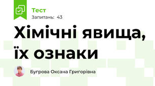 Хімічні явища, їх ознаки