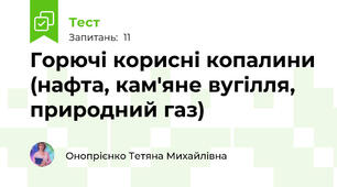 Горючі корисні копалини (нафта, кам'яне вугілля, природний газ)
