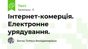 Інтернет-комерція. Електронне урядування.
