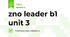 zno leader b1 unit 3 Dictation