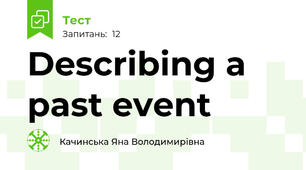 Describing a past event