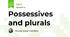 Possessives and plurals