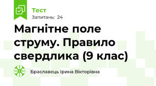 Магнітне поле струму. Правило свердлика (9 клас)