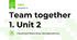Team Together 1. Unit 2 (діагностувальна робота).
