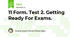 11 Form. Test 2. Getting Ready For Exams.