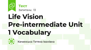 Life Vision Pre-intermediate Unit 1 Vocabulary