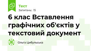 6 клас Вставлення графічних об'єктів у текстовий документ