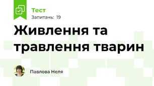 Живлення та травлення тварин