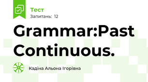Grammar:Past Continuous.