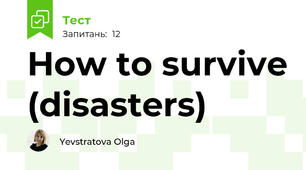 How to survive (disasters)