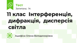 11 клас  Інтерференція,  дифракція,  дисперсія  світла