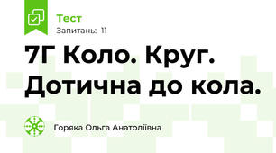 7Г Коло. Круг. Дотична до кола.