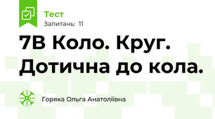7В Коло. Круг. Дотична до кола.