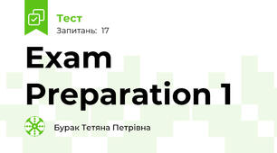 Exam Preparation 1