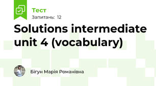 Solutions intermediate unit 4 (vocabulary)
