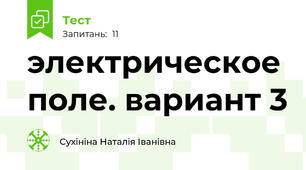 электрическое поле. вариант 3