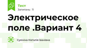 Электрическое поле .Вариант 4