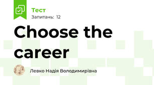 Choose the career