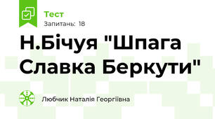 Н.Бічуя "Шпага Славка Беркути"