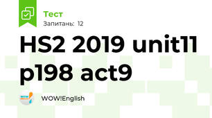 HS2 2019 unit11 p198 act9