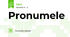 Pronumele