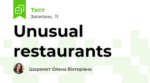 Unusual restaurants